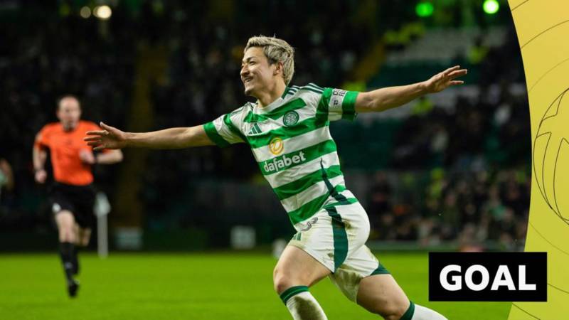 ‘What a finish!’ – watch Celtic’s Maeda score sublime chip