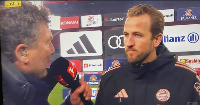 Harry Kane bizarrely asked to ‘skip Celtic’ as Vincent Kompany sets reporter straight over Paradise enormity