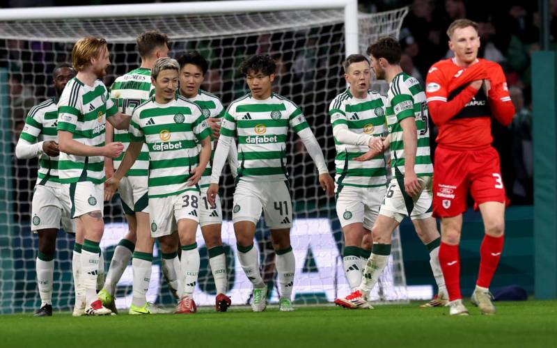 Charlie Mulgrew reacts as Brendan Rodgers drops Celtic team news hint for Bayern Munich clash