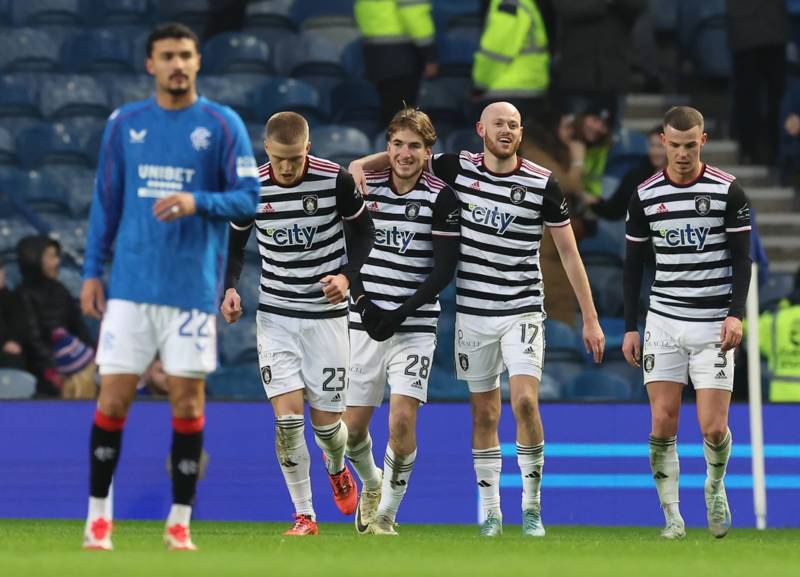 Gabby Agbonlahor and Jeff Stelling stick the Celtic boot in after Rangers lose to Queen’s Park