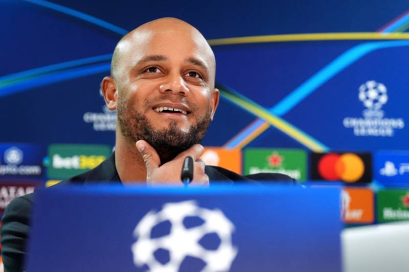 Why Bayern Munich manager Vincent Kompany was pleased he had a howler on Parkhead bow