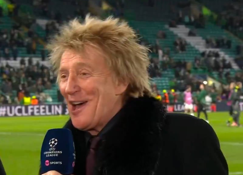 ‘As long as we don’t get humped’: Rod Stewart makes Celtic vs Bayern prediction