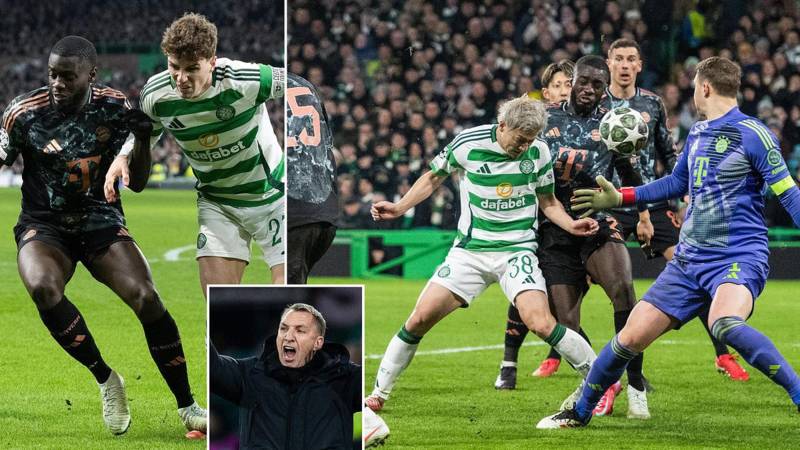 Celtic 1 Bayern Munich 2: Daizen Maeda pounces to keep Champions League play-off alive ahead of second leg in Germany