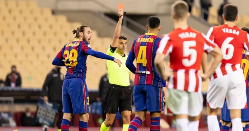 Celtic vs Bayern Munich referee blotted Lionel Messi’s record and ignited post-match fury