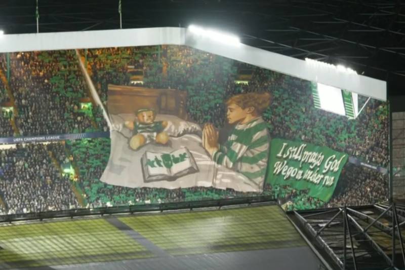 Green Brigade unveil huge Celtic vs Bayern Munich Champions League tifo