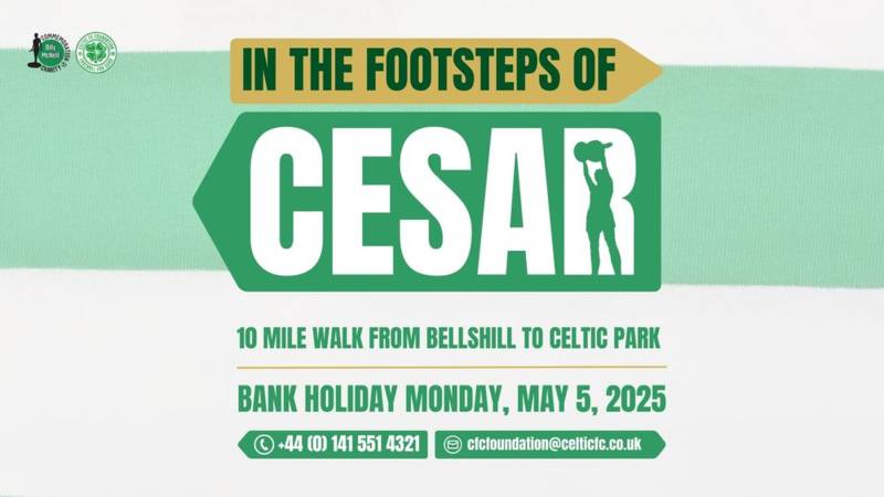 Walk On from Bellshill to Paradise as ‘In The Footsteps of Cesar’ Returns this May