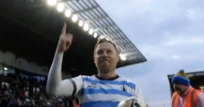 The moment Scott Arfield told Falkirk fans what they ALL want to hear as Mr Saturday Night takes over title charge