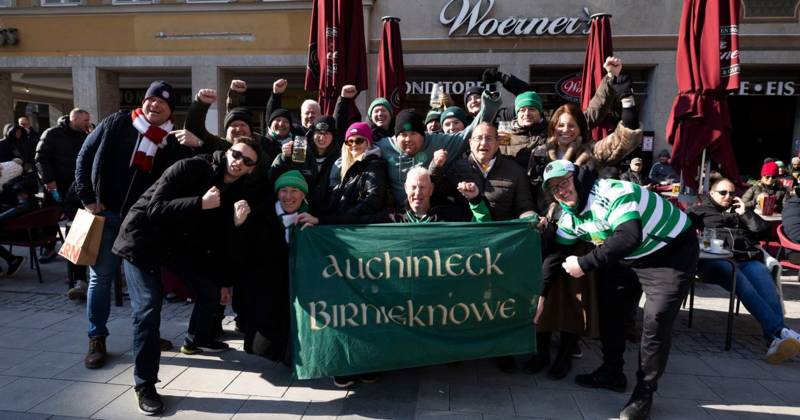 9 best photos of Celtic fans in Munich as hilarious pub chalkboard attempts to entice thirsty punters