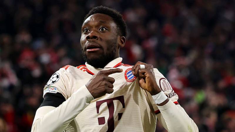 Alphonso Davies’ claim after scoring winner vs Celtic is wrong