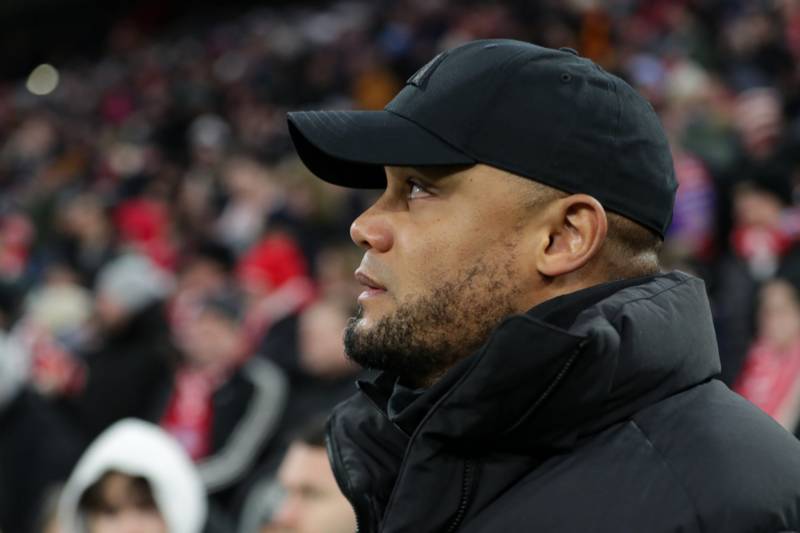 TalkSPORT man spotted Vincent Kompany breaking UEFA touchline rules as Bayern boss panicked vs Celtic