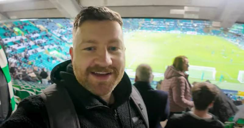 Brazen YouTuber sneaks into Celtic Park hospitality, sinks pints and scoffs free pies – then repays club with class gesture