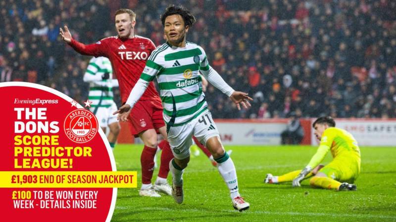 Celtic v Aberdeen: Dons Score Predictor League password – and your chance to win cash