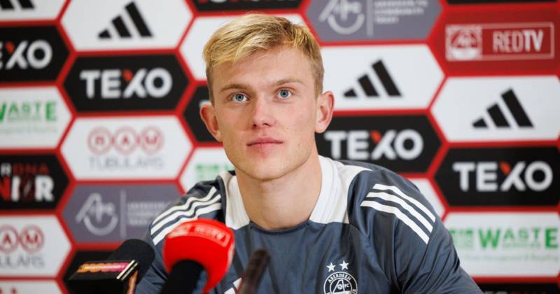 Alexander Jensen hoping Aberdeen are ‘The Ones’ against Celtic as he reveals musical connection with Schmeichel Snr