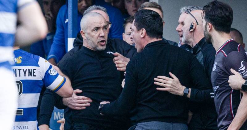 Exact reason that triggered Scott Brown vs Dougie Imrie flashpoint revealed as Ayr and Morton benches’ erupt