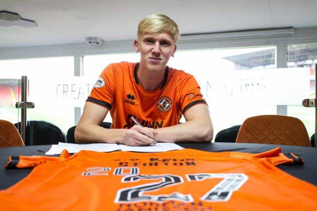 Celtic eye Dundee United striker Owen Stirton as Cummings replacement