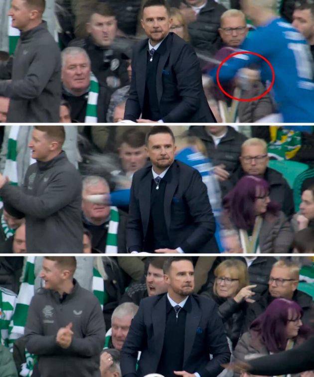 “Cerny squirting Celtic fans with his water bottle, that was just silly,” Chris Sutton