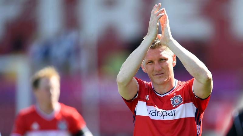 Schweinsteiger pranks Chicago Fire teammate with video on cellphone