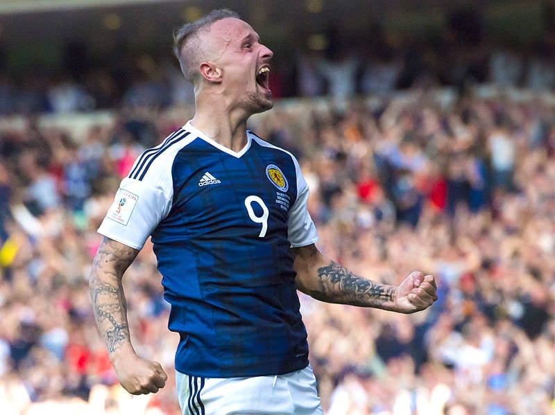 Celtic striker Leigh Griffiths’ free-kick against England named goal of the year