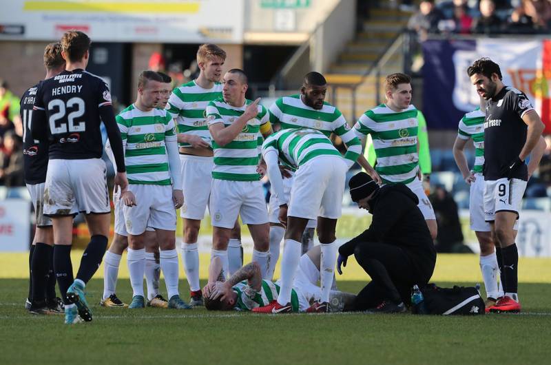 Reports claim Celtic winger Jonny Hayes out for rest of season with broken leg