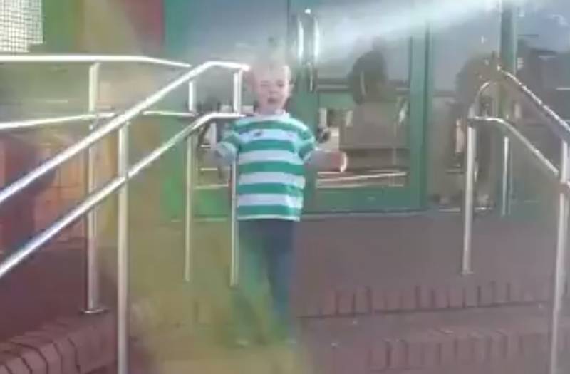 Video: Young Hoops Fan Belts Out Scott Sinclair’s Song on the Steps at Celtic Park