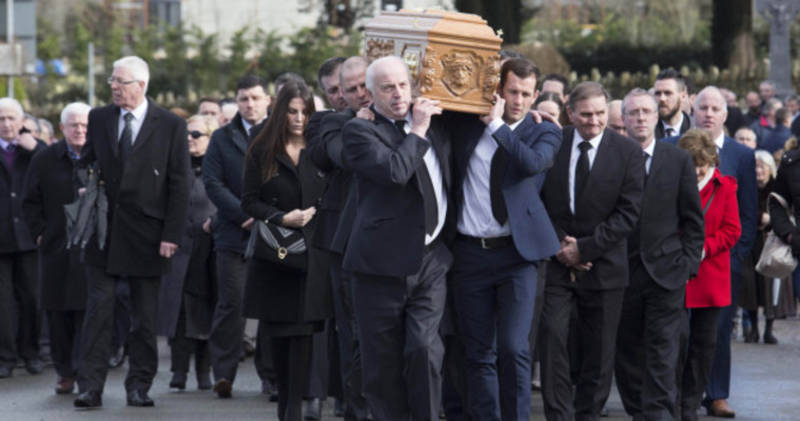 Ireland and Celtic football families attend funeral of Liam Miller in Cork