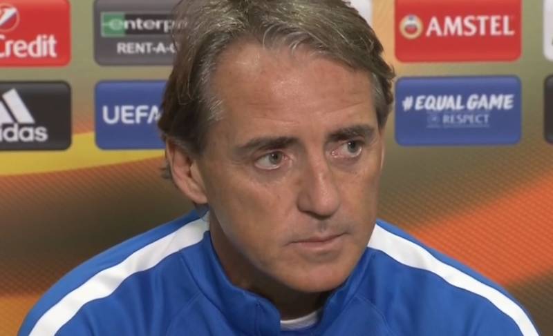 Video: Roberto Mancini is Wary of “Incredible” Atmosphere at Celtic Park