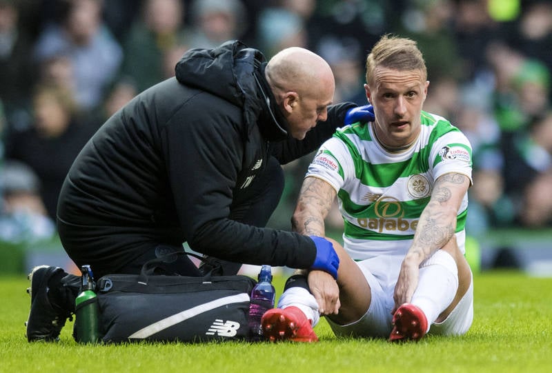 Celtic striker Leigh Griffiths has seen a specialist to get to bottom of calf problems