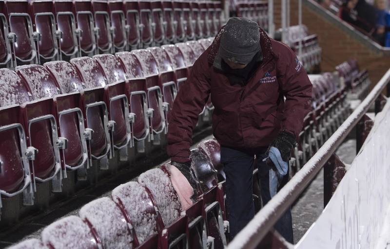 All three of Wednesday’s Premiership fixtures called off after heavy snowfall