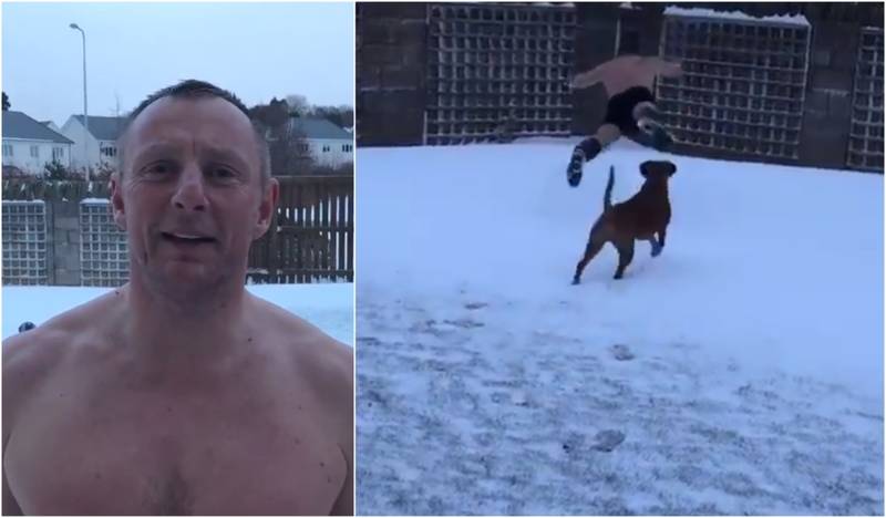 Video: Rab Douglas Nominates Chris Sutton and Stiliyan Petrov for Snow Angel Challenge