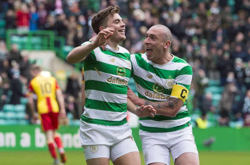 Celtic winger James Forrest has Rangers goal in his sights as he looks to shut up kid brother