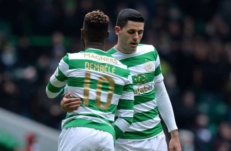 Dembele on the double as Celtic cruise into Scottish Cup semi-finals