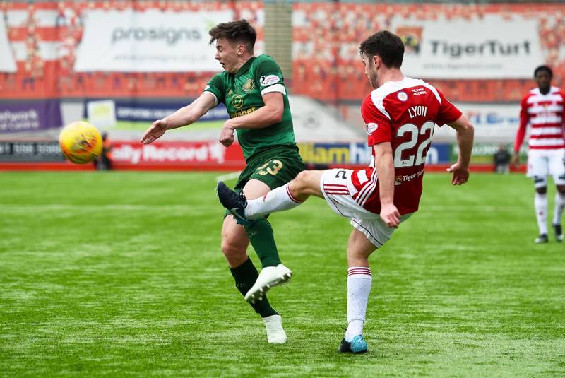 Hamilton Accies manager Martin Canning insists Kieran Tierney had a hand in getting Darren Lyon sent off