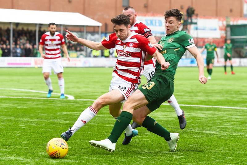 Martin Canning: Kieran Tierney and the Celtic fans got Hamilton midfielder Darren Lyon red carded