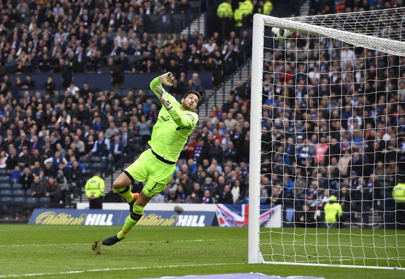 Celtic’s Craig Gordon happy to make saves against Rangers after ‘unusually quiet’ first half