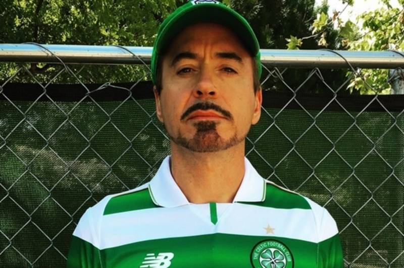 Celts assemble: Iron Man Robert Downey Jr wears the Celtic Hoops ahead of Avengers: Infinity War release