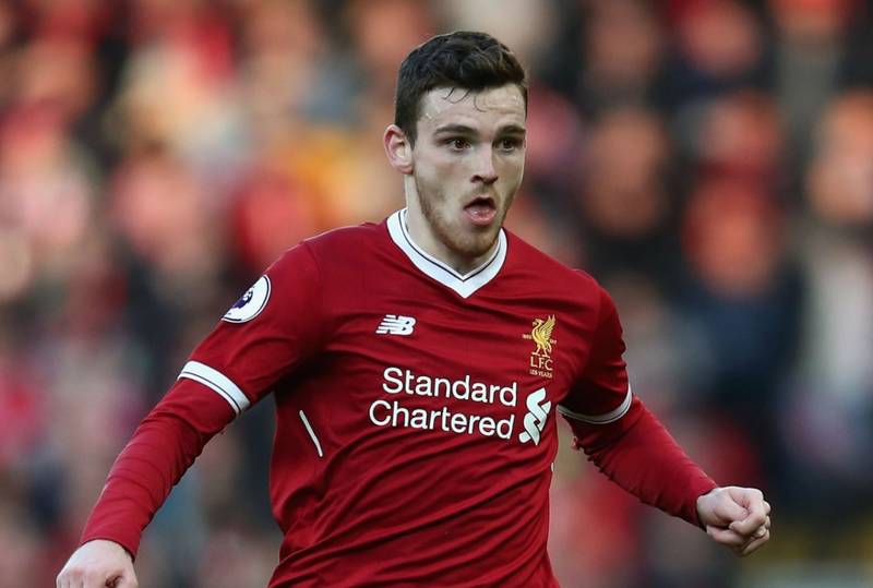 Liverpool’s Andy Robertson Definitely Enjoyed Celtic’s Mauling of Rangers