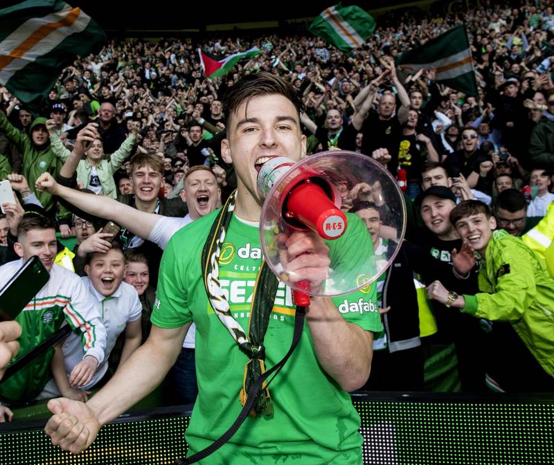 Celtic duo Scott Brown and Kieran Tierney pick up PFA Scotland Player and Young Player of the Year awards