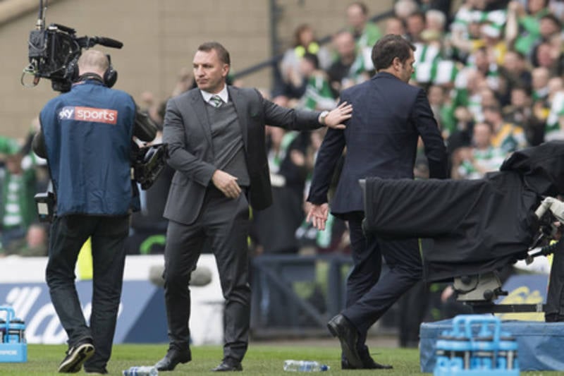 ‘Thrown to the garbage’: Celtic boss Brendan Rodgers blasts treatment of Rangers boss Graeme Murty