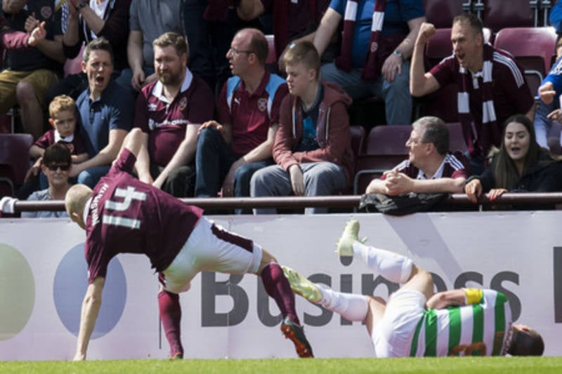 Hearts forward Steven Naismith handed ban for challenge on Celtic skipper Scott Brown