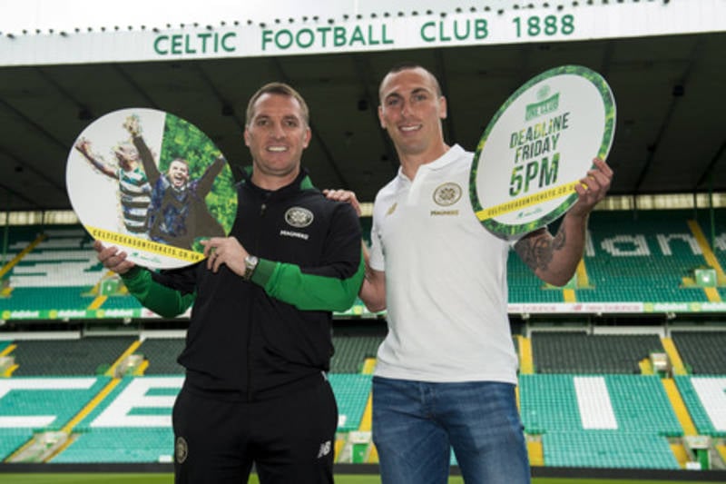 Celtic’s Scott Brown and Brendan Rodgers named player and manager of the year