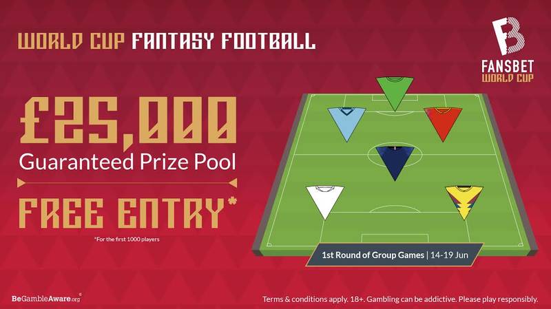 World Cup Fantasy Football – enter free to win a share of £25,000