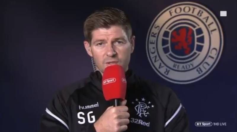 Video: Steven Gerrard Insists He Can’t Allow Himself to Get “Obsessed” With Celtic