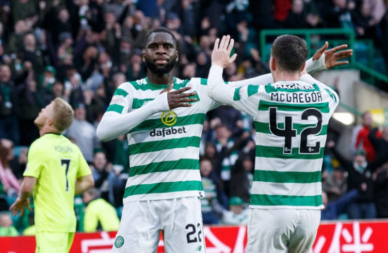 Celtic survive late scare to seal third league victory in succession