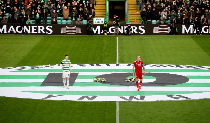 Celtic 2-1 Aberdeen: Story of the match as Scott Brown leaves old stomping ground defeated and injured after Bertie Auld tribute