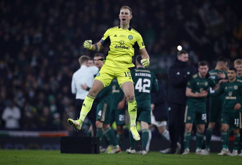 Watch Joe Hart’s dressing room celebrations from Hampden