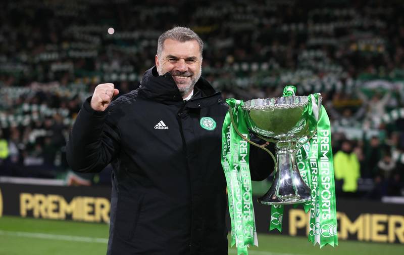 How Celtic boss Ange Postecoglou celebrated Premier Sports Cup win at home