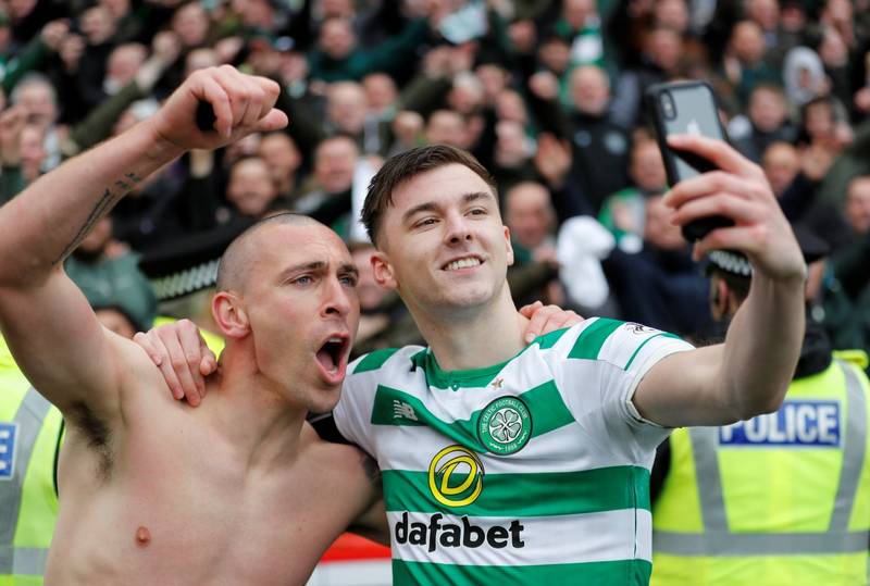 Video: Watch Scott Brown’s brilliant reaction to Ryan Kent red card