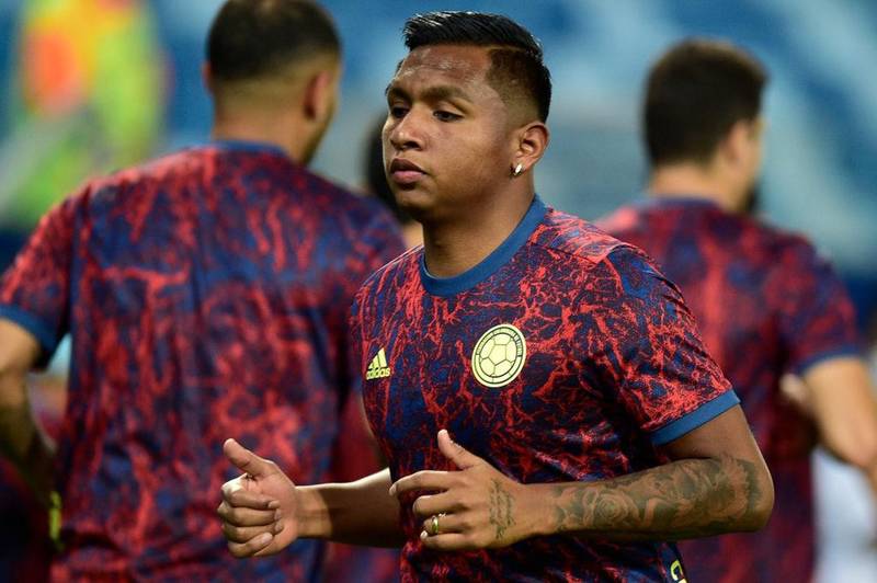 Alfredo Morelos missing for Colombia as national team takes on Peru without Rangers striker