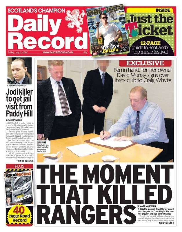 Daily Record True Bromance- How Paul Murray saved Rangers (except he didn’t)