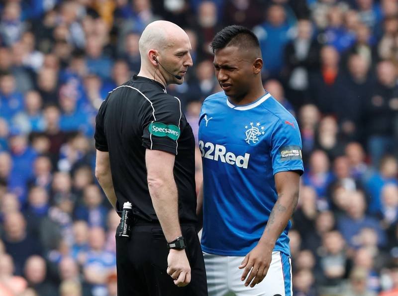 Watch how Alfredo Morelos avoided two first half red cards against Dundee United